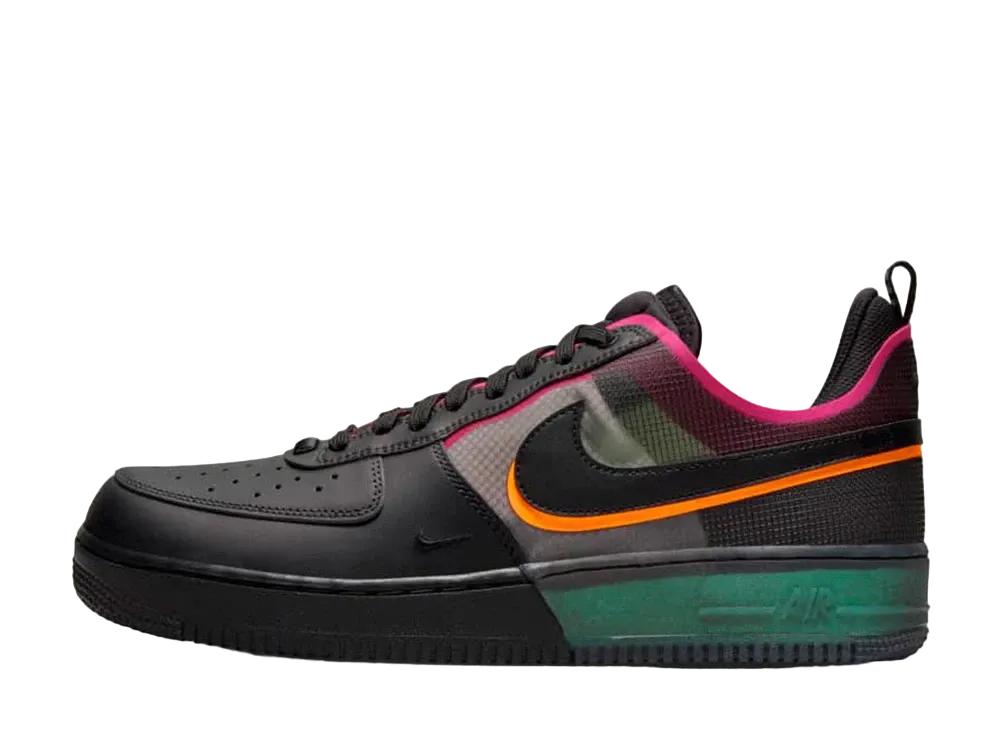 Nike Air Force 1 Low React "Black/Team Orange/Pink Prime"