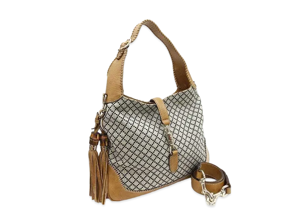 GUCCI New Jackie Shoulder Bag "Beige"