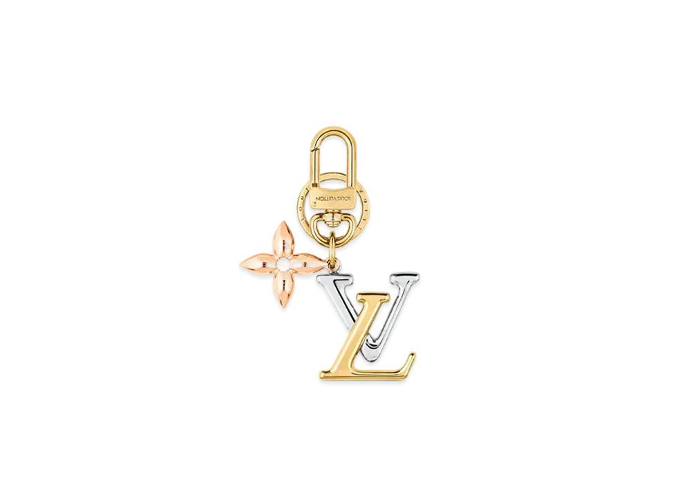 Louis Vuitton LV New Wave Bag Charm and Key Holder "Gold"