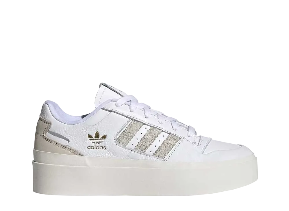 アディダス ウィメンズ フォーラム ボネガ ロー "クラウド ホワイト/オービット グレイ"