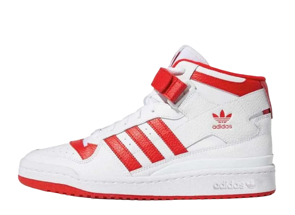 adidas Forum Mid Cloud "White Vivid Red"