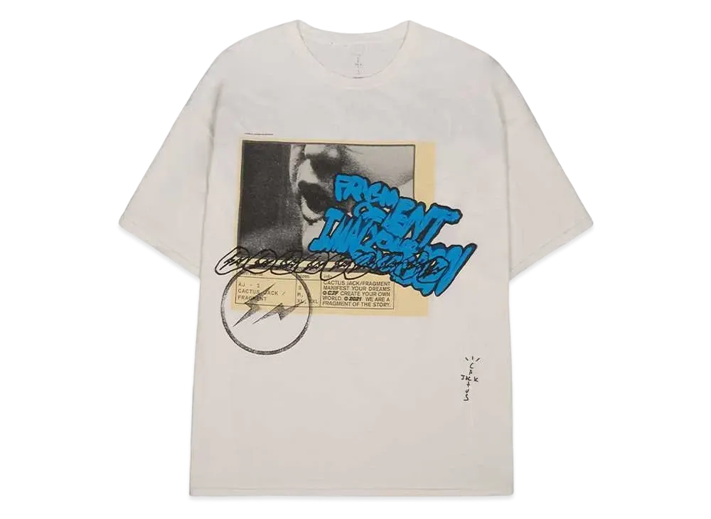 Travis Scott Cactus Jack For Fragment Manifest Tee "White"