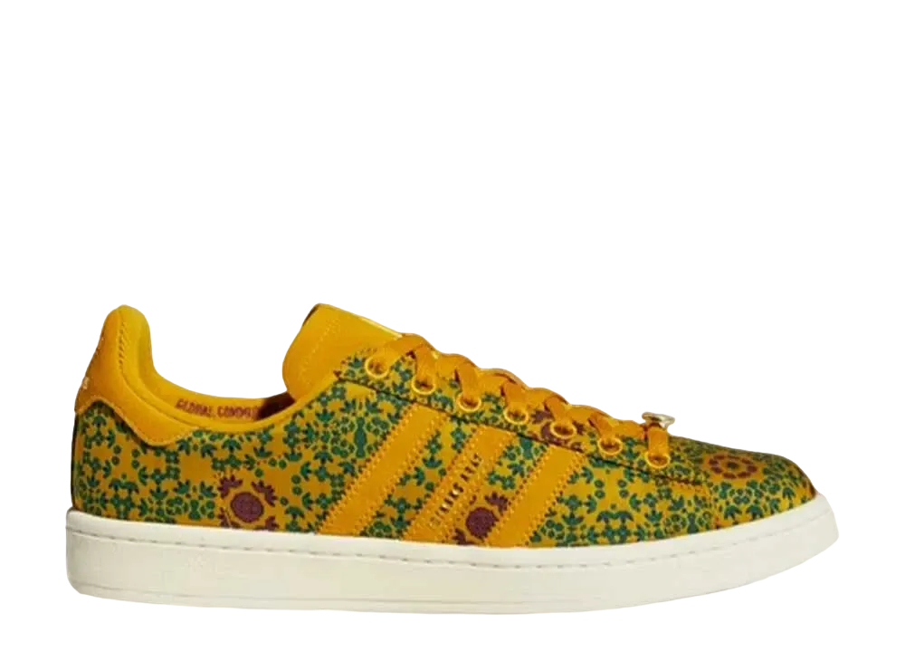 ヤラ・シャヒディ × アディダス キャンパス "レガシー ゴールド/クリーム ホワイト/ゴールド メタリック"