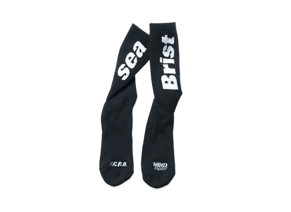 WIND AND SEA BRISTOL SEA REGULAR SOCKS "Black"