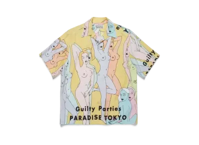 WACKO MARIA TENGOKUTOKYOHYAKUJOEZU HAWAIIAN SHIRT #2 "Yellow"