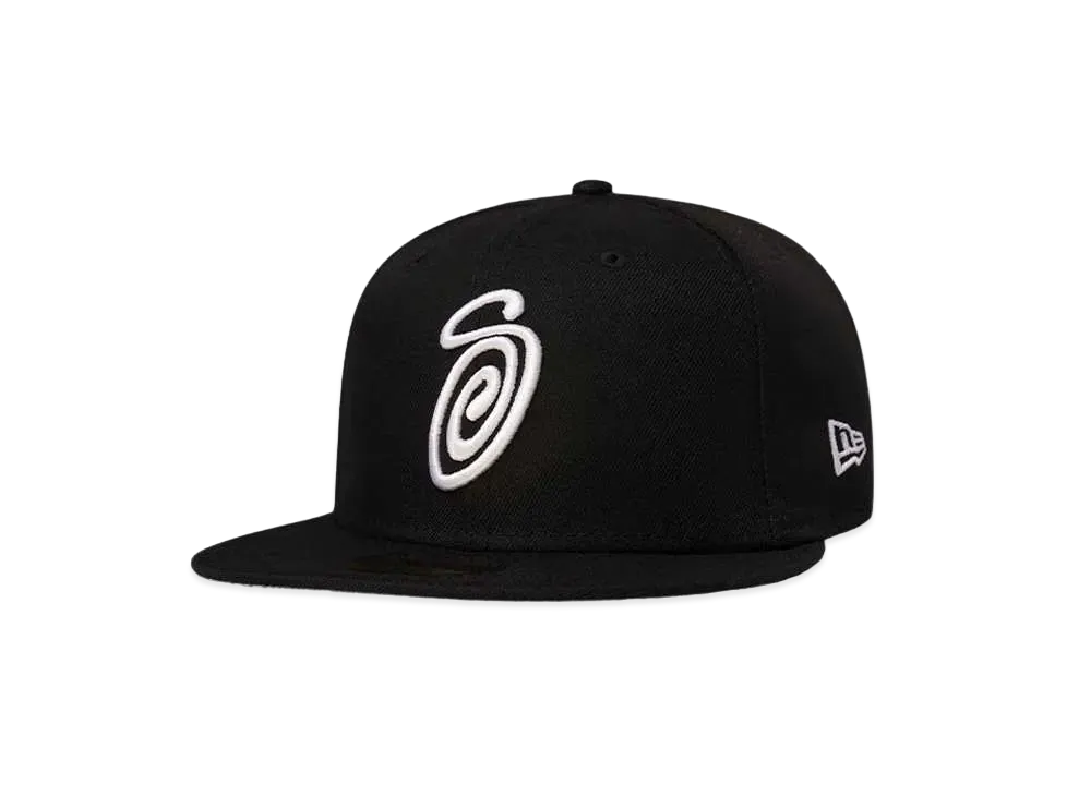 Stussy CURLY S NEW ERA CAP "Black"