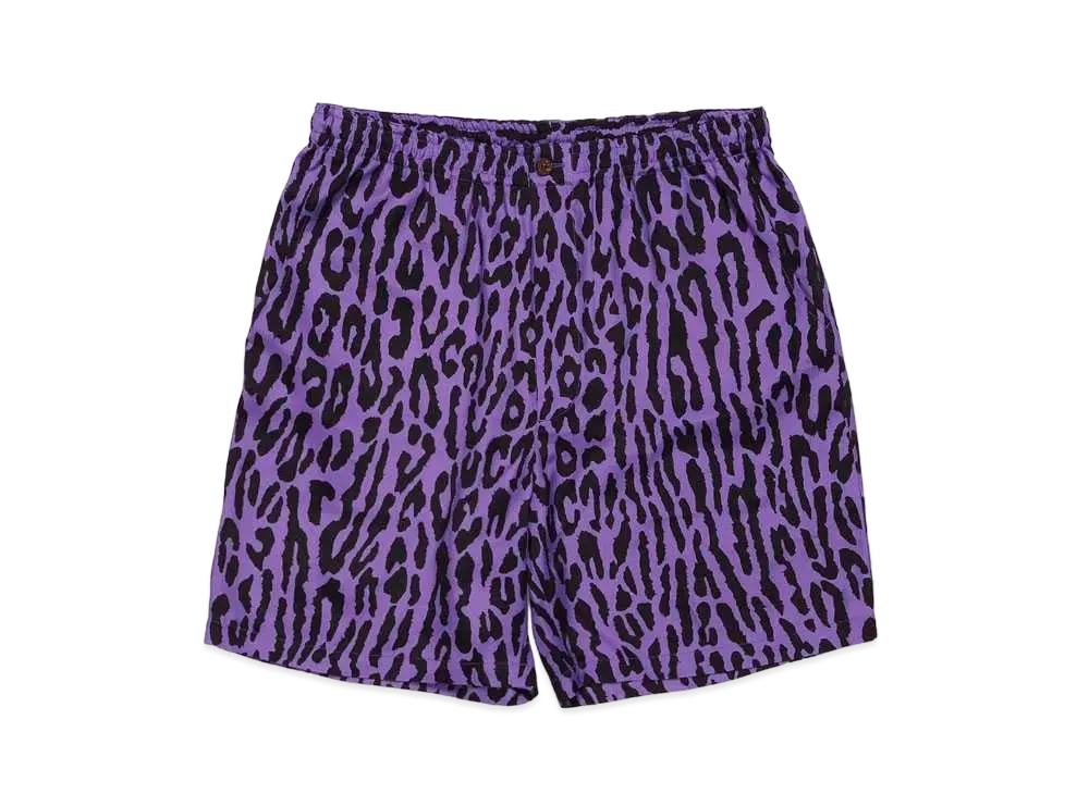 WACKO MARIA LEOPARD SHORTS "Purple"