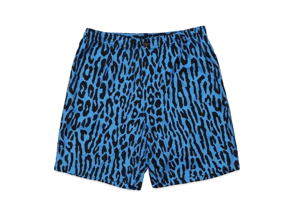 WACKO MARIA LEOPARD SHORTS "Blue"