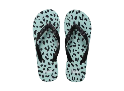 WACKO MARIA HAYN / LEOPARD BEACH SANDALS "Blue"
