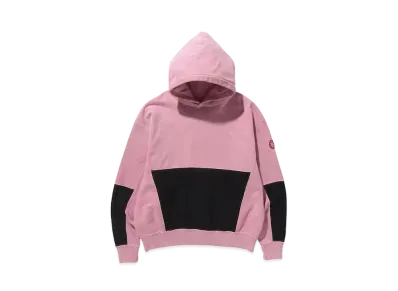 Cav Empt (C.E) OVERDYE ZIGGURAT PATCH HEAVY HOODY "Pink"