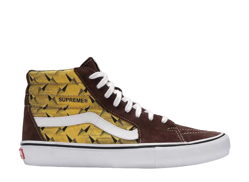 Supreme × Vans Sk8 Hi Diamond Plate "Brown"