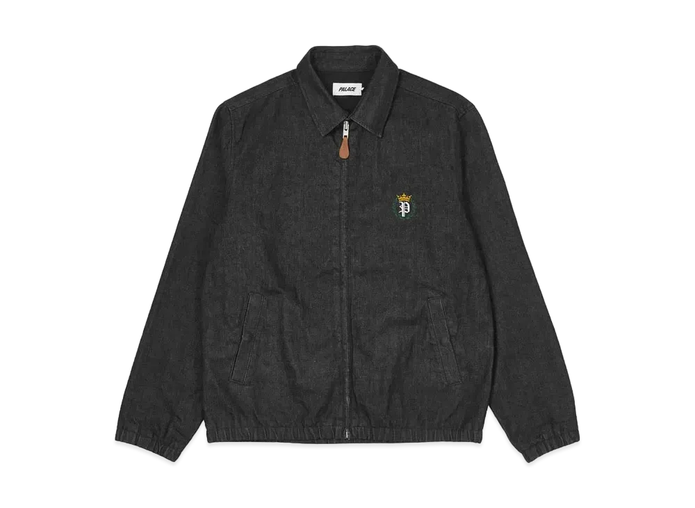 PALACE WASHED DENIM HARRINGTON "Black"
