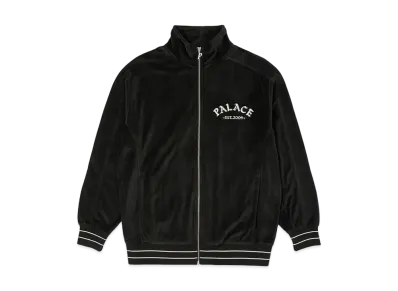 PALACE GALORE VELOUR TRACK TOP "Black"
