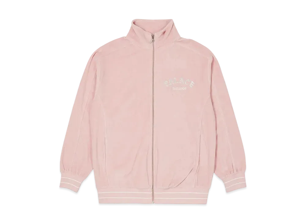 PALACE GALORE VELOUR TRACK TOP "Pink"