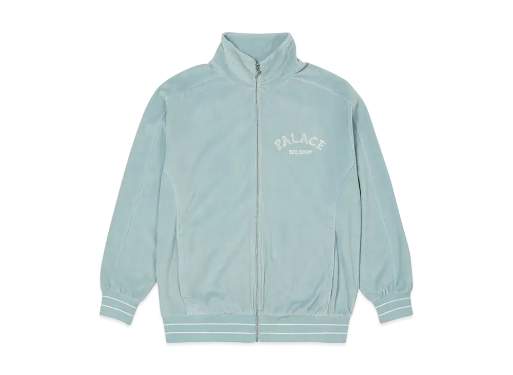 PALACE GALORE VELOUR TRACK TOP "Light Blue"