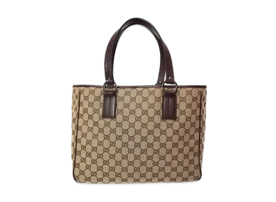 GUCCI GG Canvas Tote Bag "Brown"
