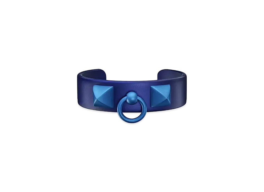 Hermes Medor Aluminium Sunset Bracelet "Bleu Encre/Bleu Egee"