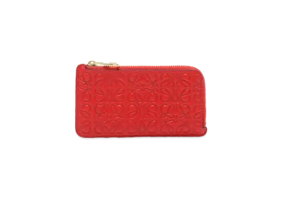 LOEWE Repeat Coin Card Holder "Red"