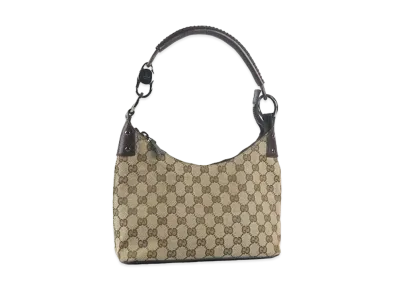 GUCCI GG Canvas One Shoulder Bag "Brown"