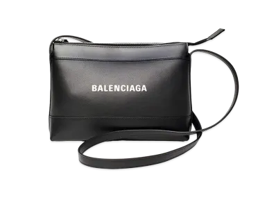 BALENCIAGA Navy Crossbody Shoulder Bag "Black"