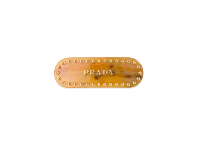 PRADA Plex Hair Clip "Caramel Tortoiseshell"