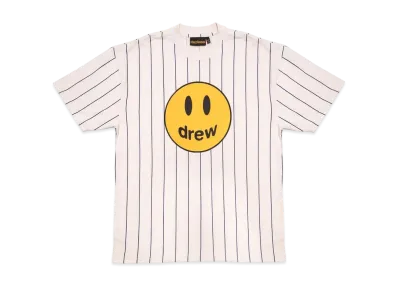 drew house mascot ss tee "Navy Pinstripe"