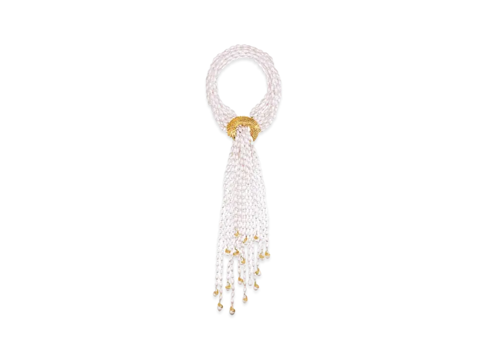 Louis Vuitton Pearl Necklace "White"