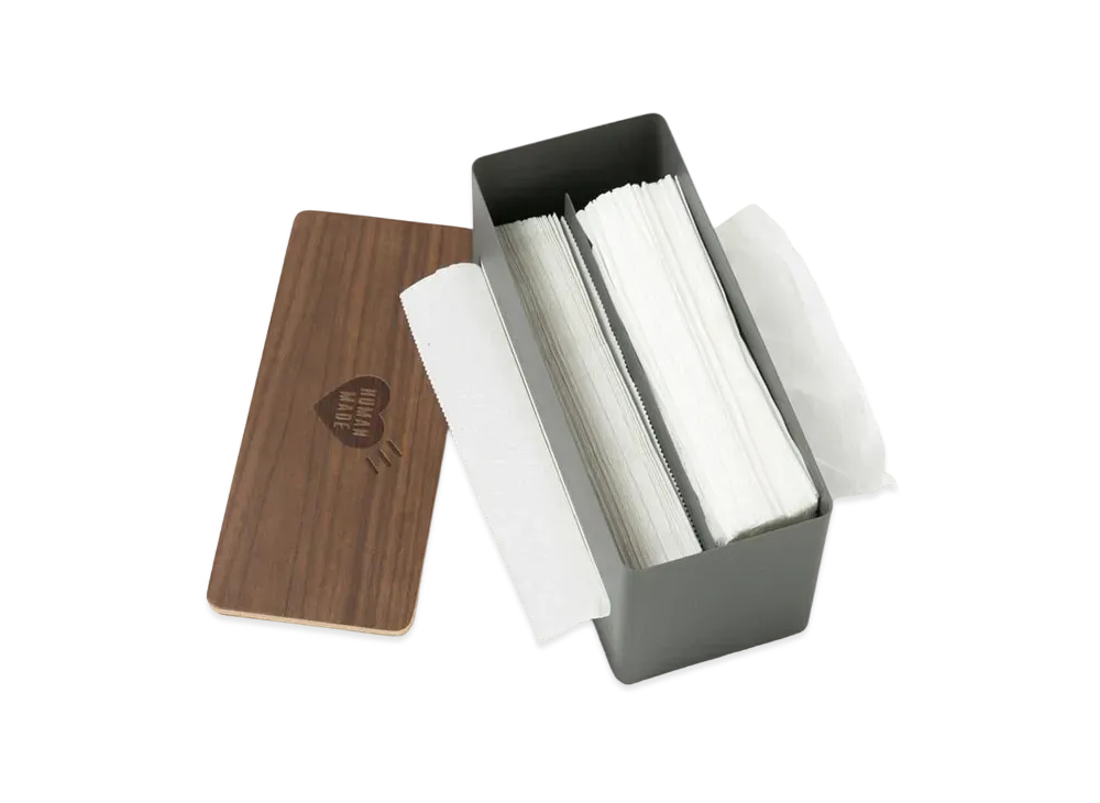 HUMAN MADE HOUSEWARE DOUBLE SIDED TISSUE CASE "Grey"