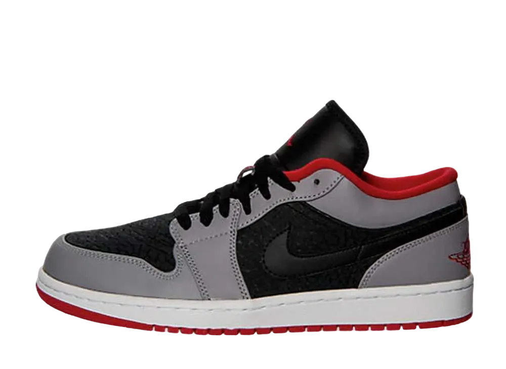 ナイキ エアジョーダン1 ロー "ブラック/ジム レッド セメント"