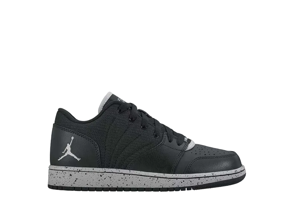 Nike GS Air Jordan 1 Flight 4 Low "Black/Wolf Grey"