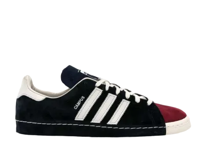 ヒロセ シュウ aka リクチュール × アディダス キャンパス 80s ”フットウェア ブラック/フットウェア ホワイト”