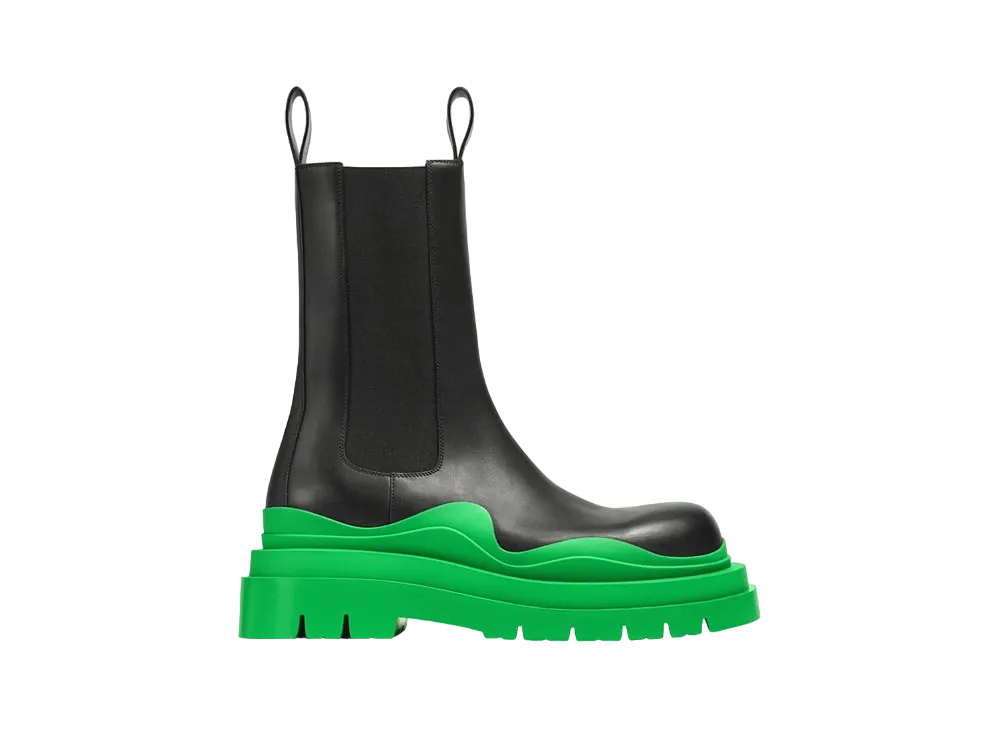 Bottega Veneta Tire "Black/Grass"