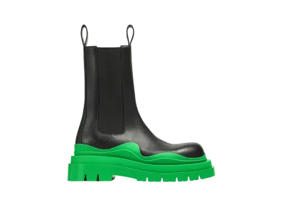 Bottega Veneta Tire "Black/Grass"