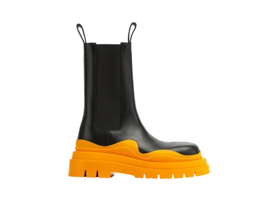 Bottega Veneta Tire "Black/Tangerine"