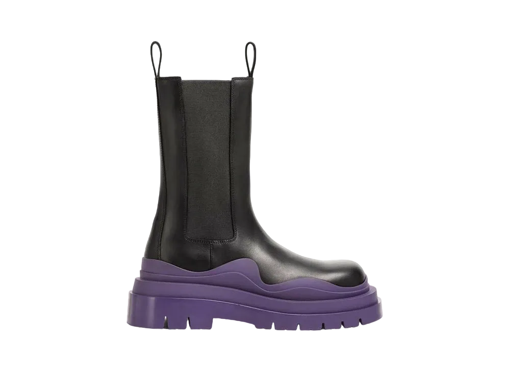 Bottega Veneta Tire "Black/Plum"