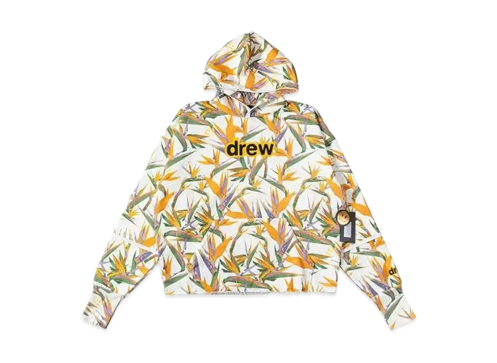 drew house secret deconstructed hoodie Bird of Paradise letter stitching sweatshirt "Multi"