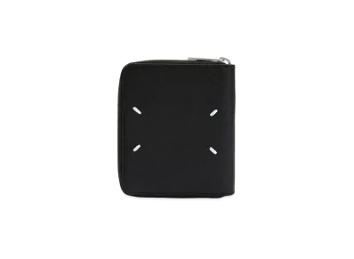 Maison Margiela Zip Around Grainy Leather Wallet ”Black”