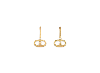 CELINE Maillon Triomphe Mobile Earrings In Brass With Gold Finish "Gold"