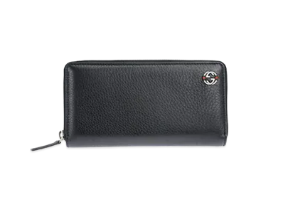 GUCCI Interlocking G Zip Around Wallet "Black"