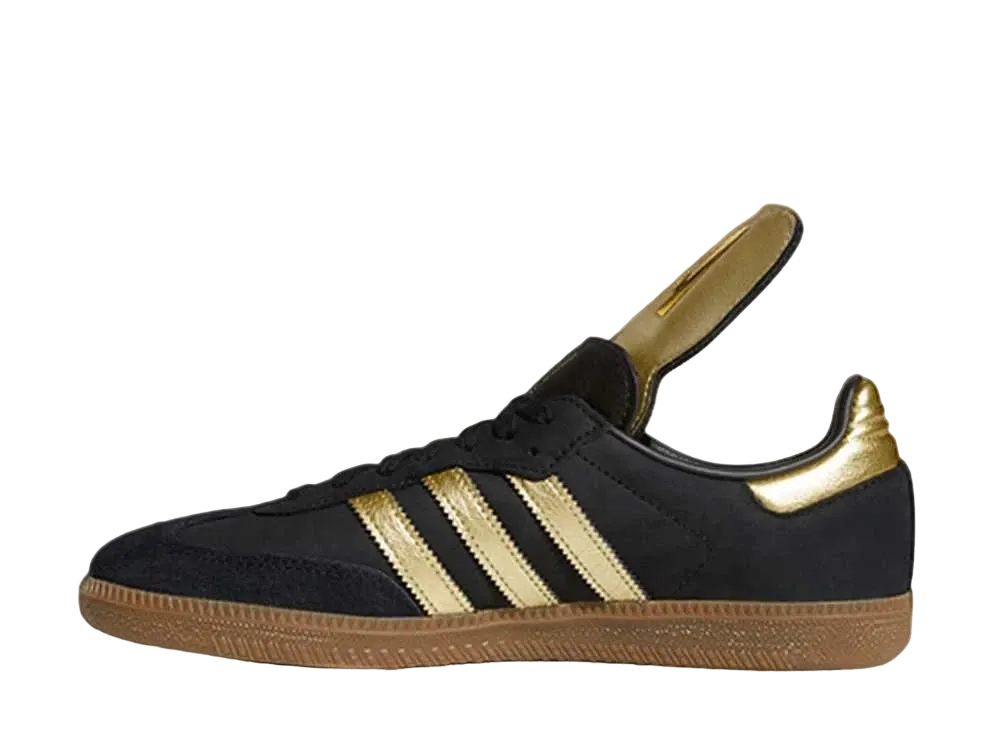 LAFC × adidas Samba "Core Black/Gold Metallic/Gum"