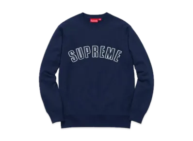 Supreme Arc Logo Crewneck "Navy"