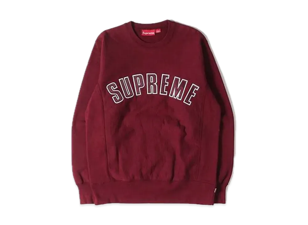 Supreme Arc Logo Crewneck "Burgundy"