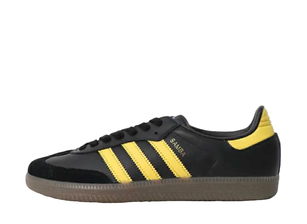adidas Samba OG "Core Black Equipment Yellow"