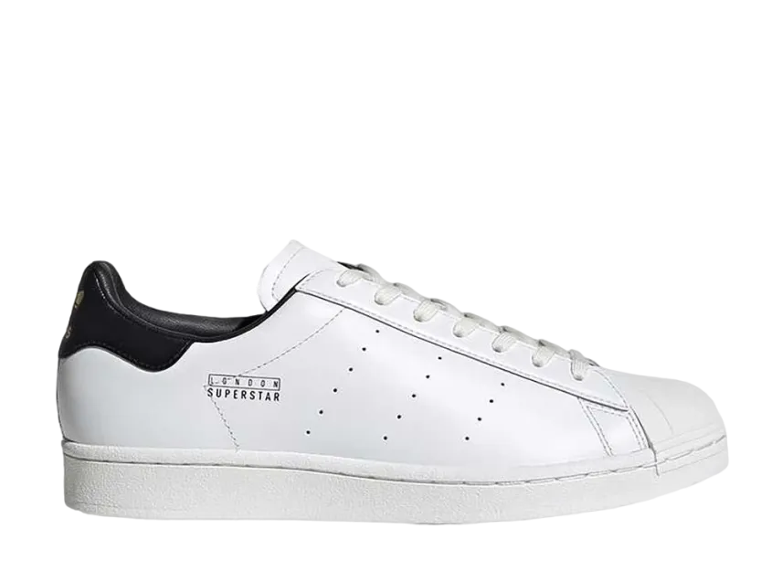 アディダス スーパースター ピュア ロンドン "フットウェアホワイト/コアブラック/ゴールドメタリック"