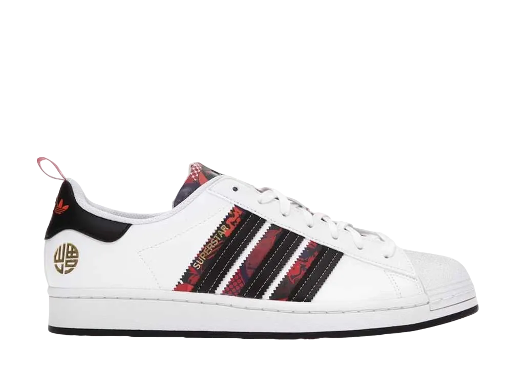 アディダス スーパースター チャイニーズ ニューイヤー "コールド ホワイト/コアブラック-スカーレット"(2021)