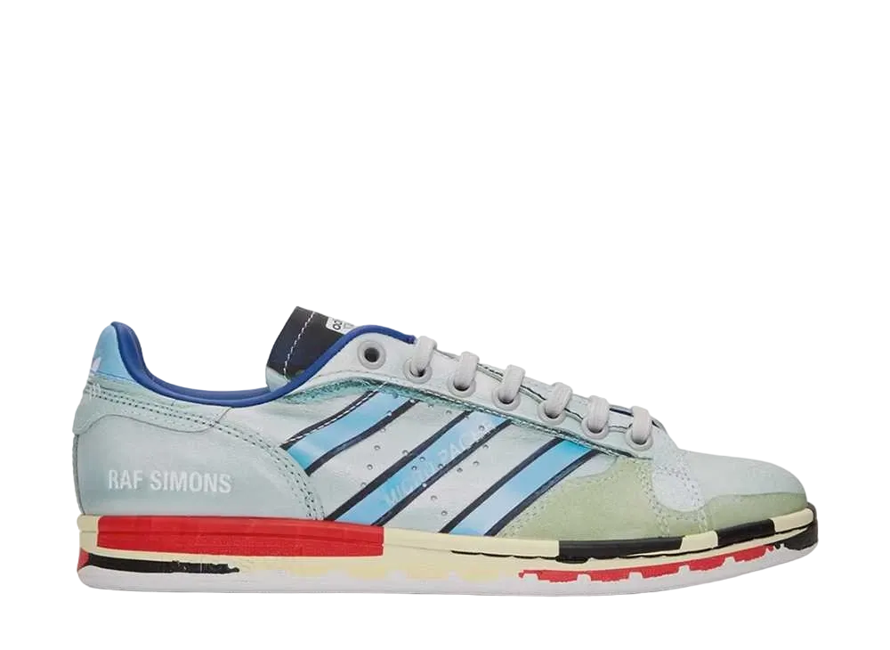 RAF SIMONS × adidas Micropacer Stan Smith "Silver Metallic/Red"