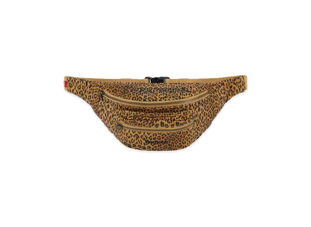 Supreme Barbour Waxed Cotton Waist Bag "Leopard"