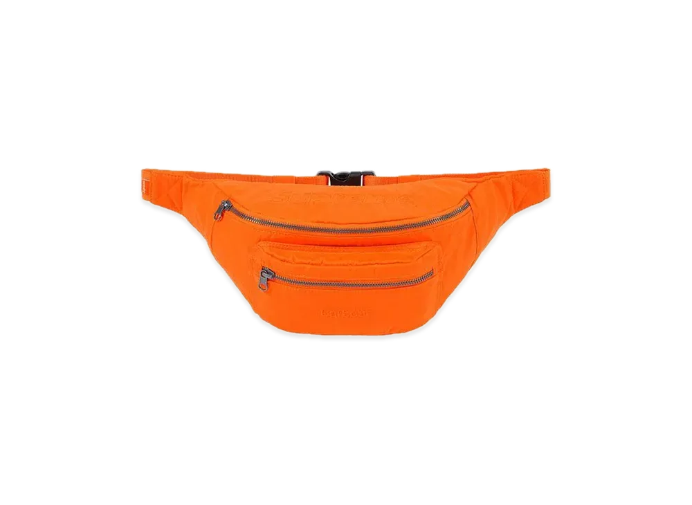 Supreme Barbour Waxed Cotton Waist Bag "Orange"