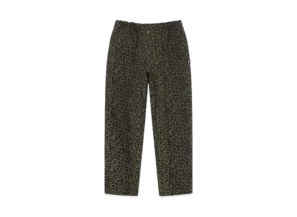 Stussy Leopard Beach Pant "Olive"