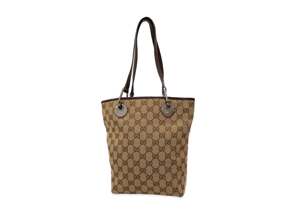 GUCCI GG Canvas Tote Bag "Brown"
